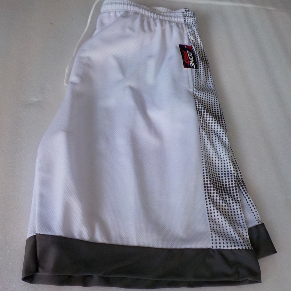 NEW White/Black Athletic Shorts